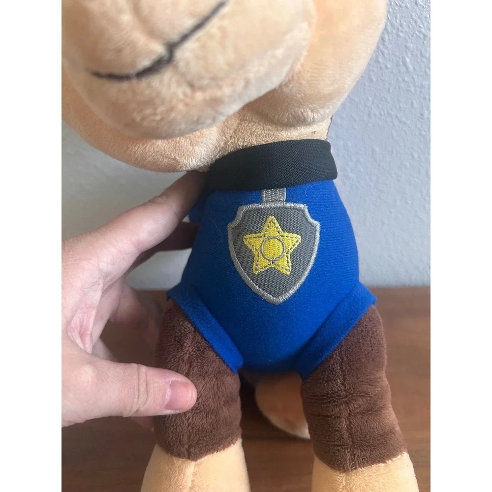 Nickelodeon Paw Patrol Chase Police Dog Plush Stuffed Animal Blue Uniform